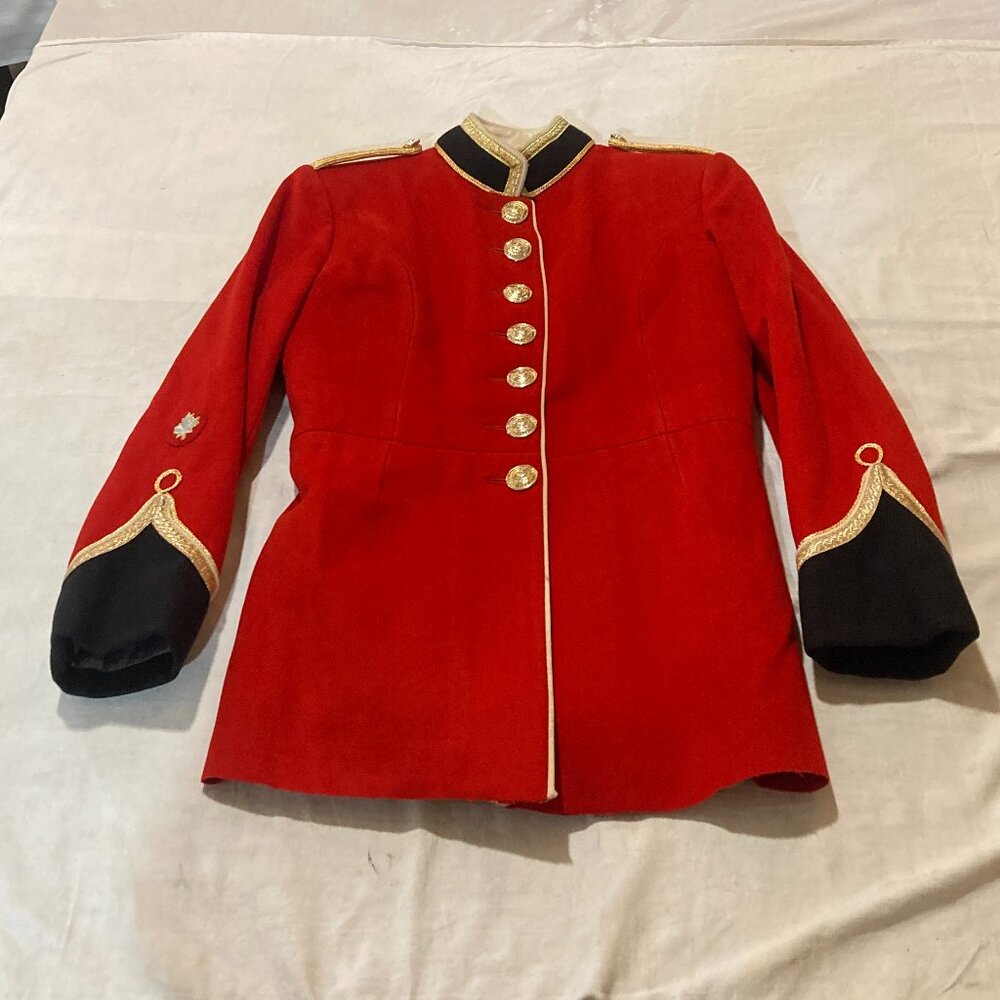 Vtg Canadian military college red mess army mens  jacket sz small